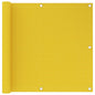 vidaXL Écran de balcon Jaune 90x600 cm PEHD