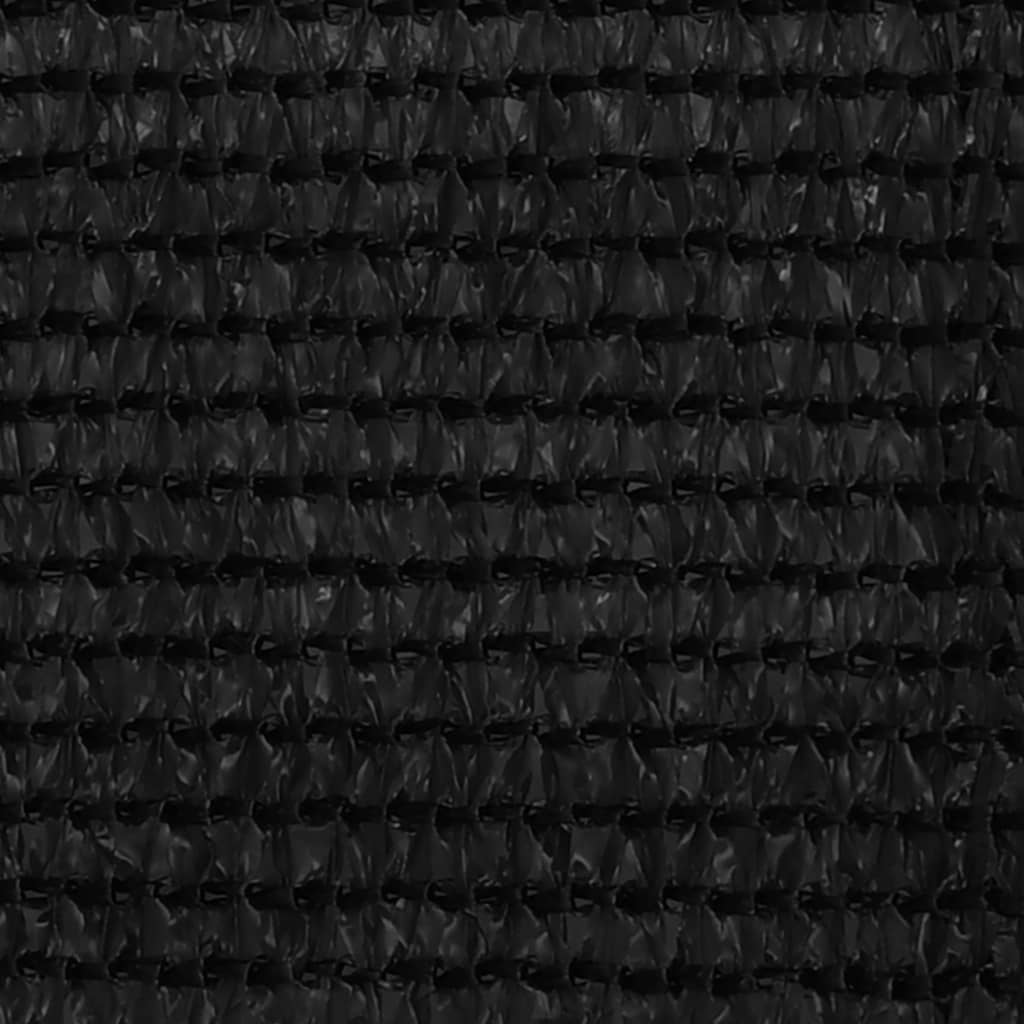 vidaXL Écran de balcon Noir 120x500 cm PEHD