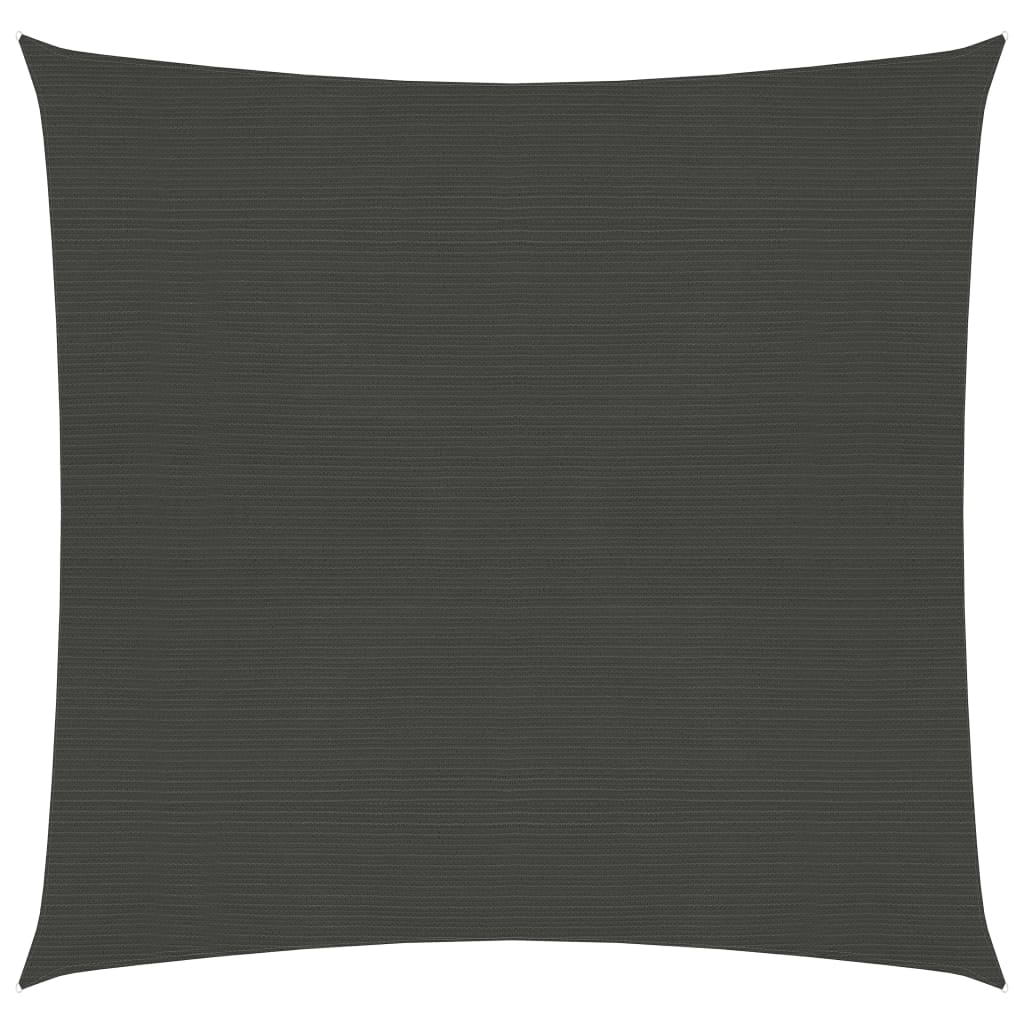 vidaXL Voile d'ombrage 160 g/m² Anthracite 3x3 m PEHD