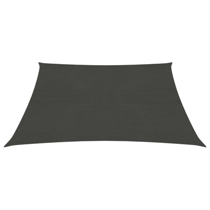 vidaXL Voile d'ombrage 160 g/m² Anthracite 3x3 m PEHD