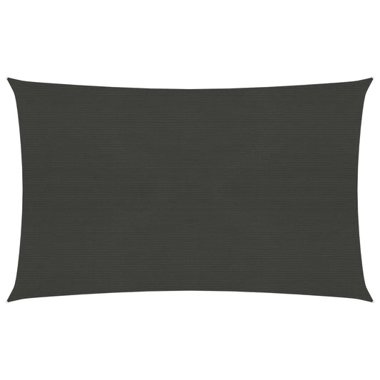 vidaXL Voile d'ombrage 160 g/m² Anthracite 3x4,5 m PEHD