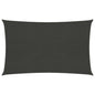 vidaXL Voile d'ombrage 160 g/m² Anthracite 3x4,5 m PEHD