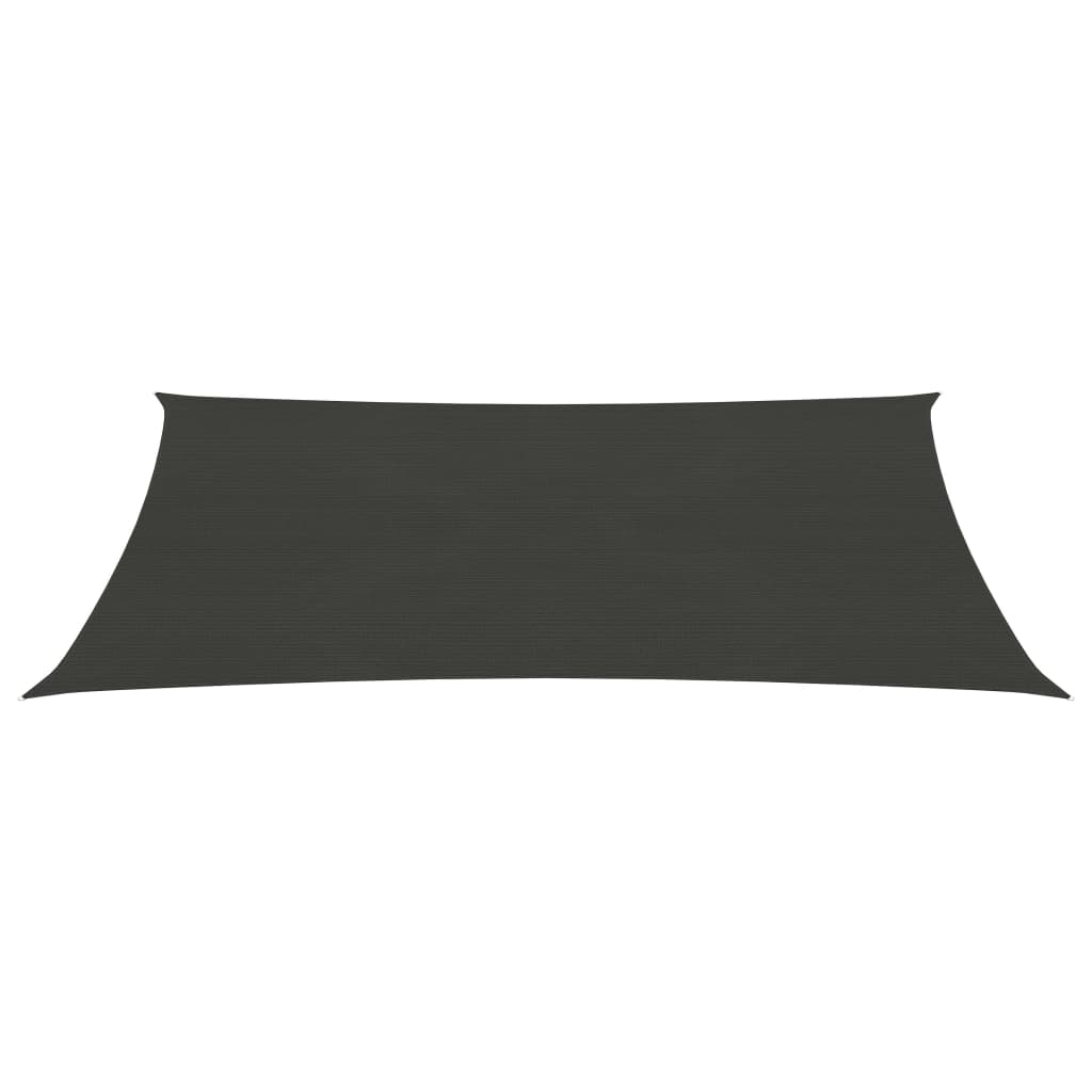 vidaXL Voile d'ombrage 160 g/m² Anthracite 3x4,5 m PEHD
