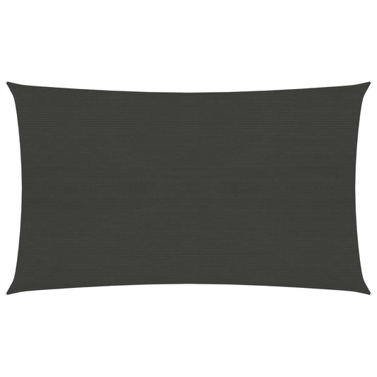 vidaXL Voile d'ombrage 160 g/m² Anthracite 3x6 m PEHD