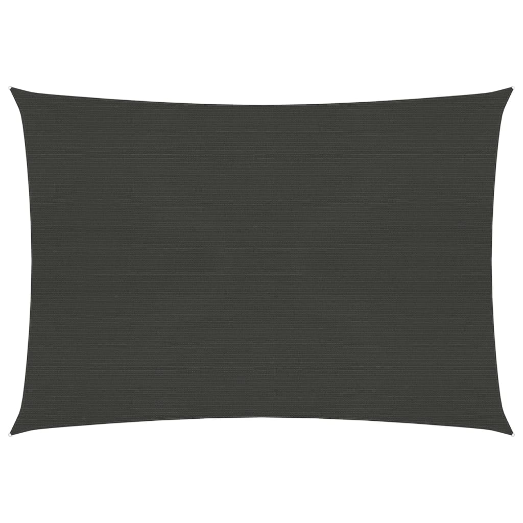 vidaXL Voile d'ombrage 160 g/m² Anthracite 3,5x4,5 m PEHD