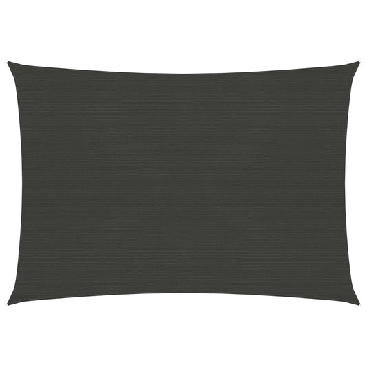 vidaXL Voile d'ombrage 160 g/m² Anthracite 3,5x4,5 m PEHD