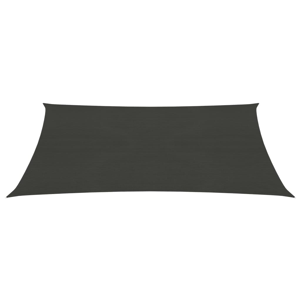 vidaXL Voile d'ombrage 160 g/m² Anthracite 3,5x4,5 m PEHD