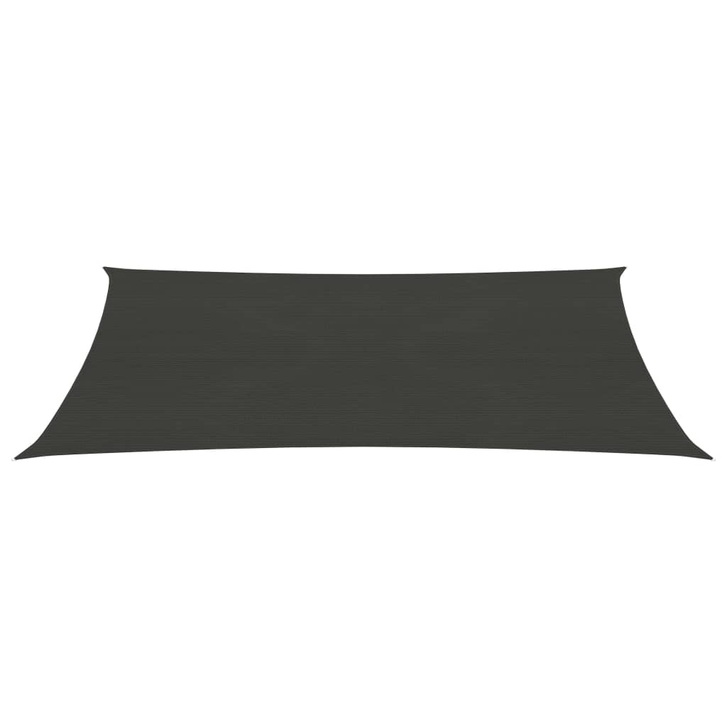 vidaXL Voile d'ombrage 160 g/m² Anthracite 3,5x5 m PEHD