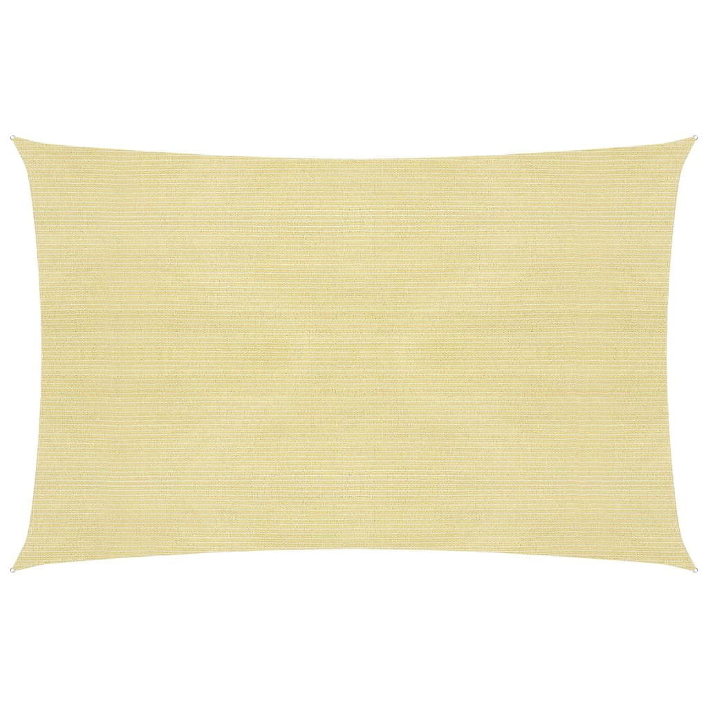 vidaXL Voile d'ombrage 160 g/m² Beige 2x3,5 m PEHD