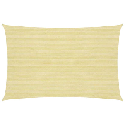 vidaXL Voile d'ombrage 160 g/m² Beige 2x3,5 m PEHD