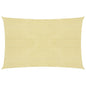 vidaXL Voile d'ombrage 160 g/m² Beige 2x3,5 m PEHD