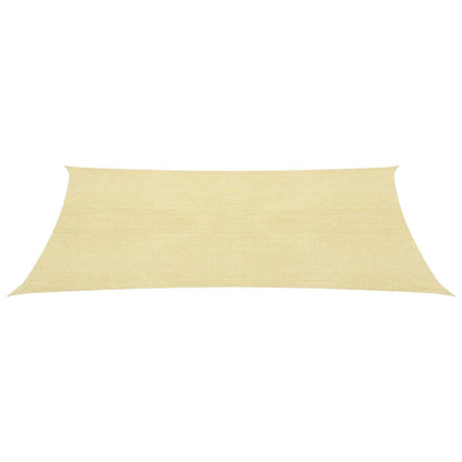 vidaXL Voile d'ombrage 160 g/m² Beige 2x3,5 m PEHD