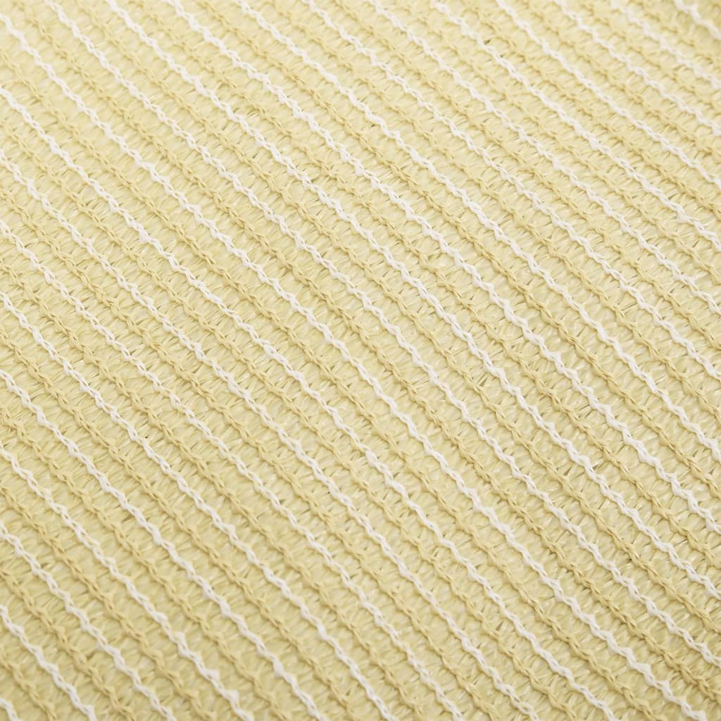 vidaXL Voile d'ombrage 160 g/m² Beige 2x3,5 m PEHD