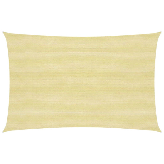 vidaXL Voile d'ombrage 160 g/m² Beige 2,5x4 m PEHD