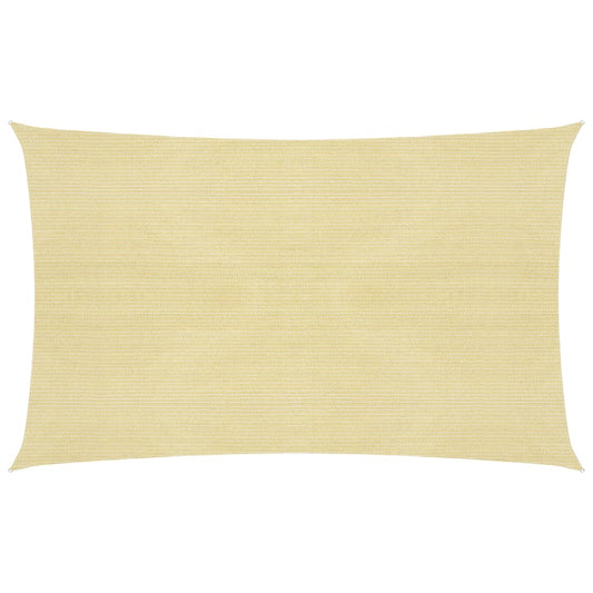 vidaXL Voile d'ombrage 160 g/m² Beige 2,5x5 m PEHD