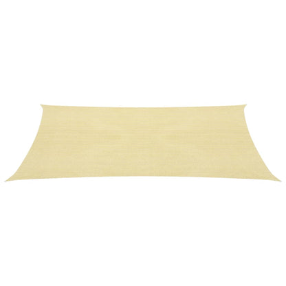 vidaXL Voile d'ombrage 160 g/m² Beige 3x5 m PEHD