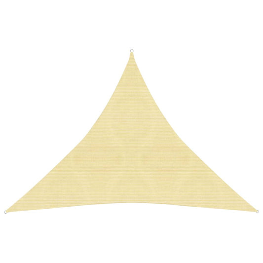 vidaXL Voile d'ombrage 160 g/m² Beige 3x3x3 m PEHD