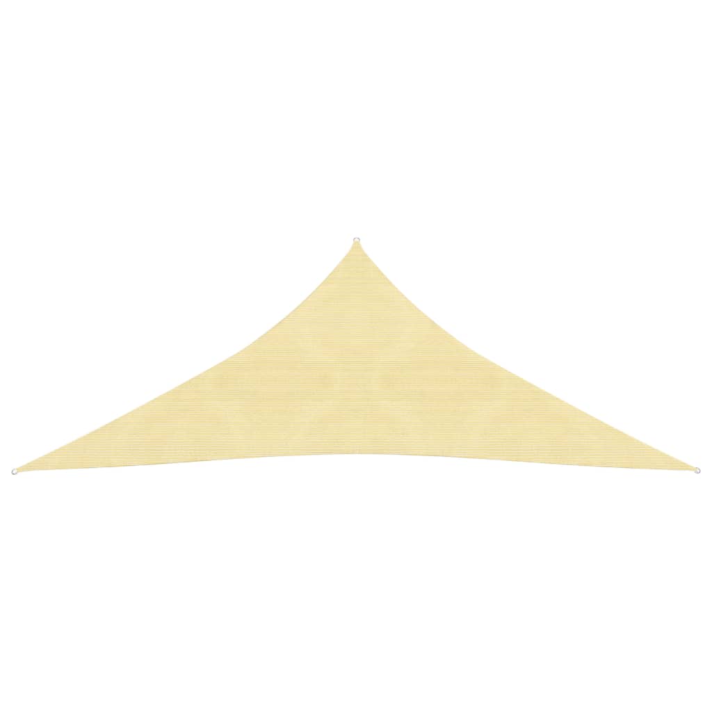 vidaXL Voile d'ombrage 160 g/m² Beige 3x3x3 m PEHD
