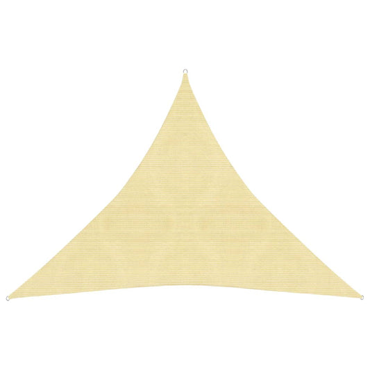 vidaXL Voile d'ombrage 160 g/m² Beige 4x4x4 m PEHD
