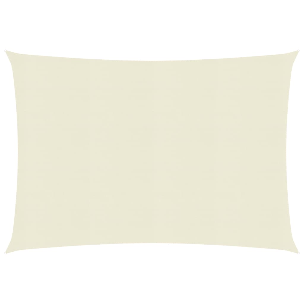 vidaXL Voile d'ombrage 160 g/m² Crème 2x2,5 m PEHD