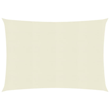 vidaXL Voile d'ombrage 160 g/m² Crème 2x2,5 m PEHD