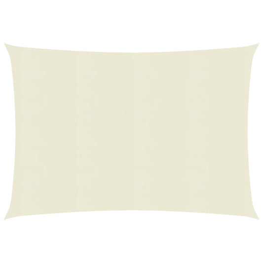 vidaXL Voile d'ombrage 160 g/m² Crème 2x2,5 m PEHD