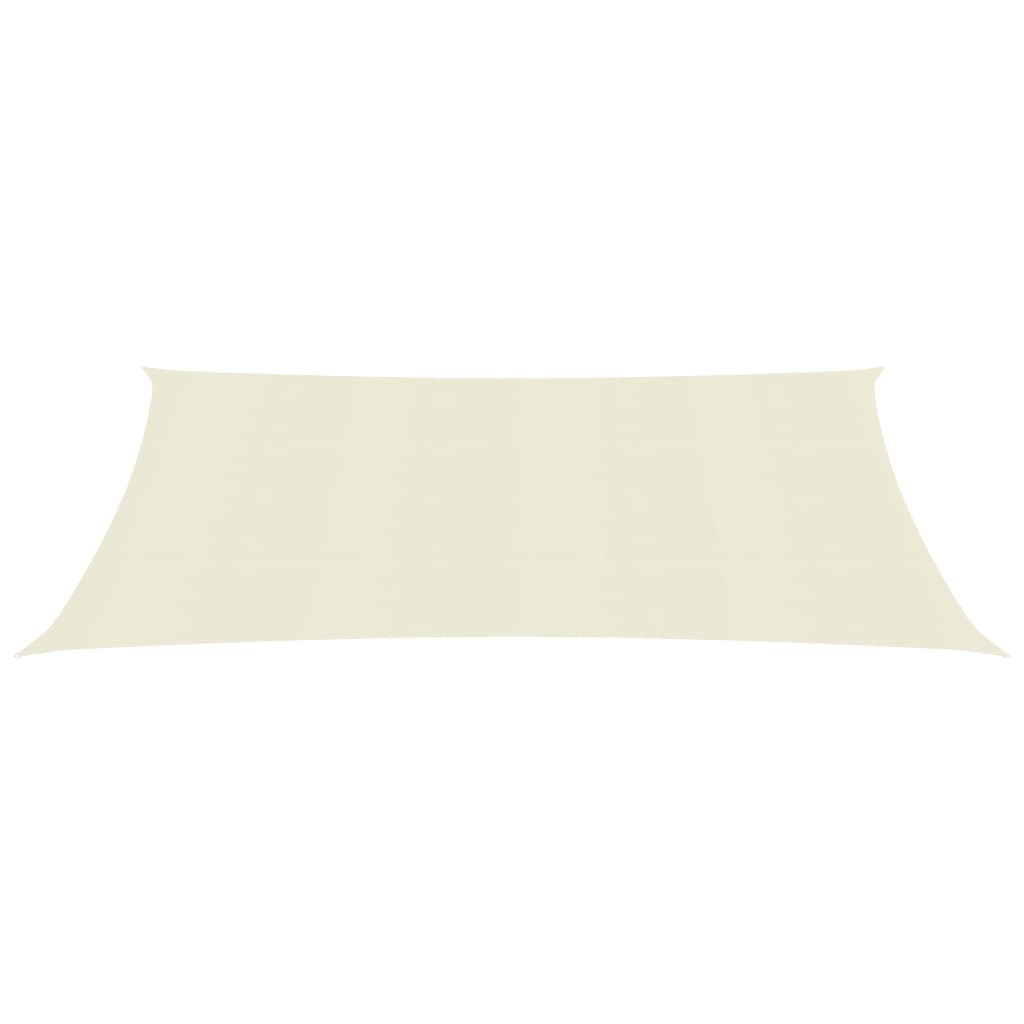 vidaXL Voile d'ombrage 160 g/m² Crème 2x3 m PEHD
