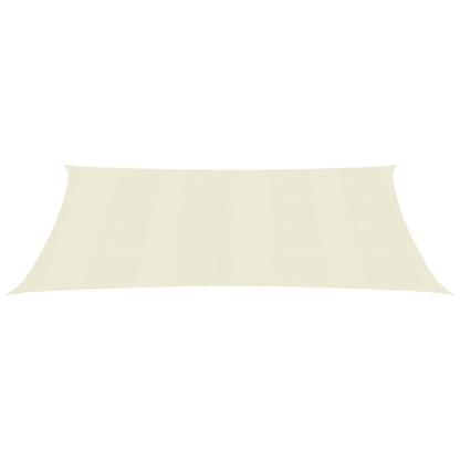 vidaXL Voile d'ombrage 160 g/m² Crème 2x3 m PEHD