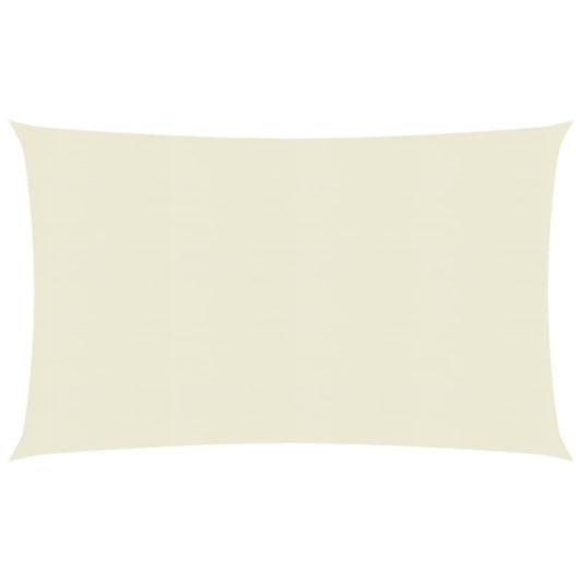 vidaXL Voile d'ombrage 160 g/m² Crème 2x4,5 m PEHD
