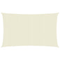 vidaXL Voile d'ombrage 160 g/m² Crème 2x4,5 m PEHD