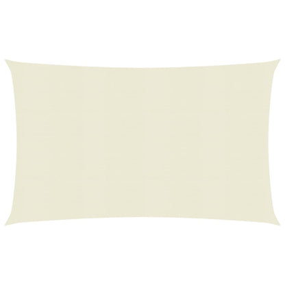 vidaXL Voile d'ombrage 160 g/m² Crème 2,5x4 m PEHD