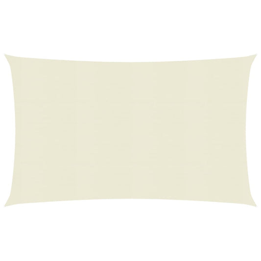 vidaXL Voile d'ombrage 160 g/m² Crème 2,5x4 m PEHD