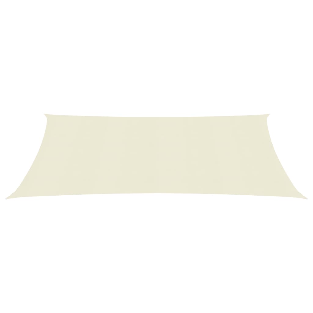 vidaXL Voile d'ombrage 160 g/m² Crème 2,5x4 m PEHD