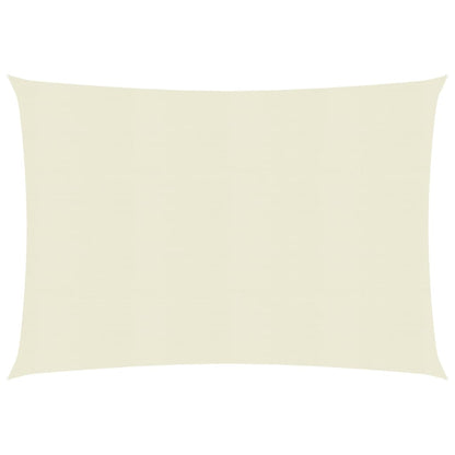 vidaXL Voile d'ombrage 160 g/m² Crème 3x4 m PEHD