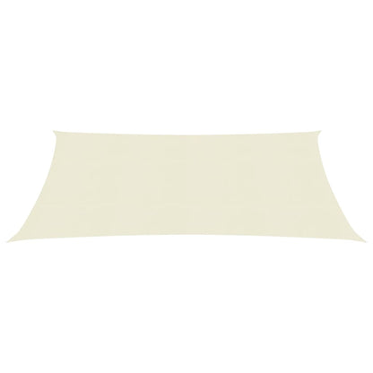 vidaXL Voile d'ombrage 160 g/m² Crème 3x4 m PEHD