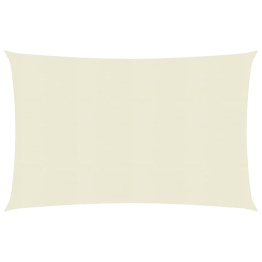 vidaXL Voile d'ombrage 160 g/m² Crème 4x5 m PEHD
