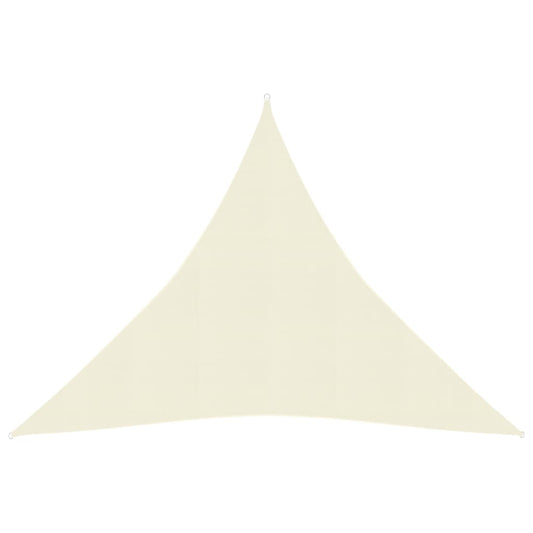vidaXL Voile d'ombrage 160 g/m² Crème 4x4x4 m PEHD