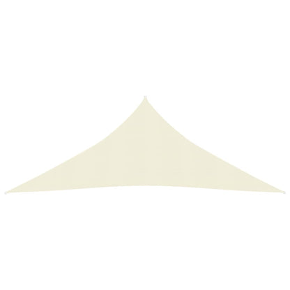 vidaXL Voile d'ombrage 160 g/m² Crème 4x4x4 m PEHD