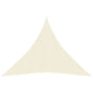 vidaXL Voile d'ombrage 160 g/m² Crème 4,5x4,5x4,5 m PEHD