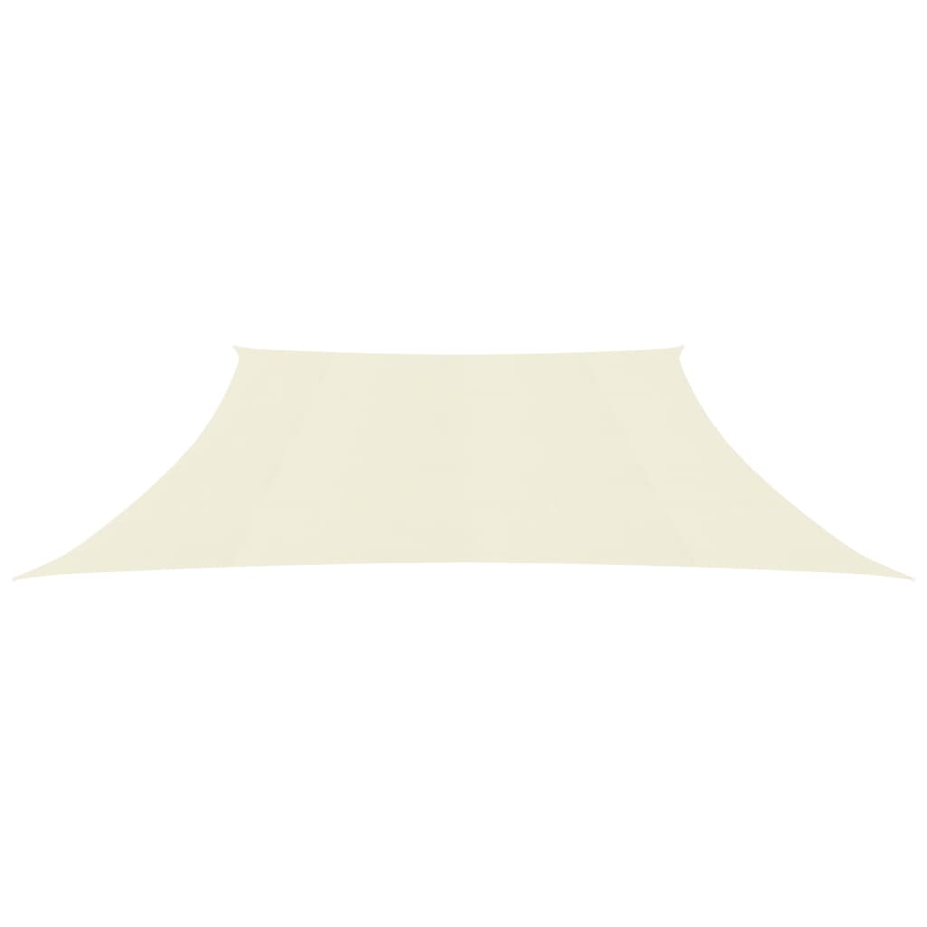 vidaXL Voile d'ombrage 160 g/m² Crème 3/4x2 m PEHD