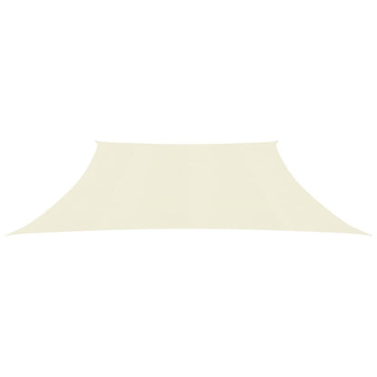 vidaXL Voile d'ombrage 160 g/m² Crème 3/4x2 m PEHD
