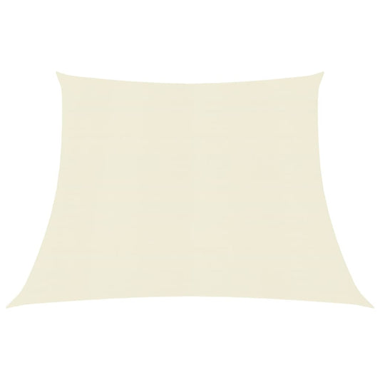 vidaXL Voile d'ombrage 160 g/m² Crème 3/4x3 m PEHD