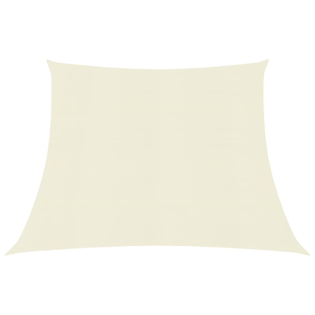 vidaXL Voile d'ombrage 160 g/m² Crème 4/5x3 m PEHD