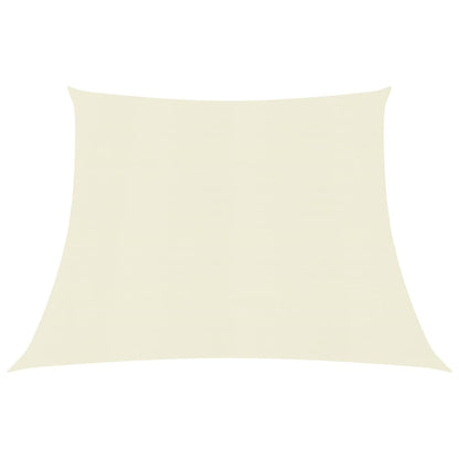 vidaXL Voile d'ombrage 160 g/m² Crème 4/5x3 m PEHD