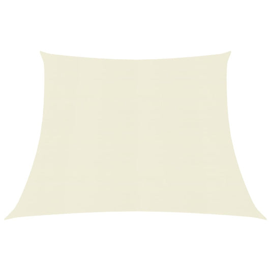 vidaXL Voile d'ombrage 160 g/m² Crème 4/5x3 m PEHD