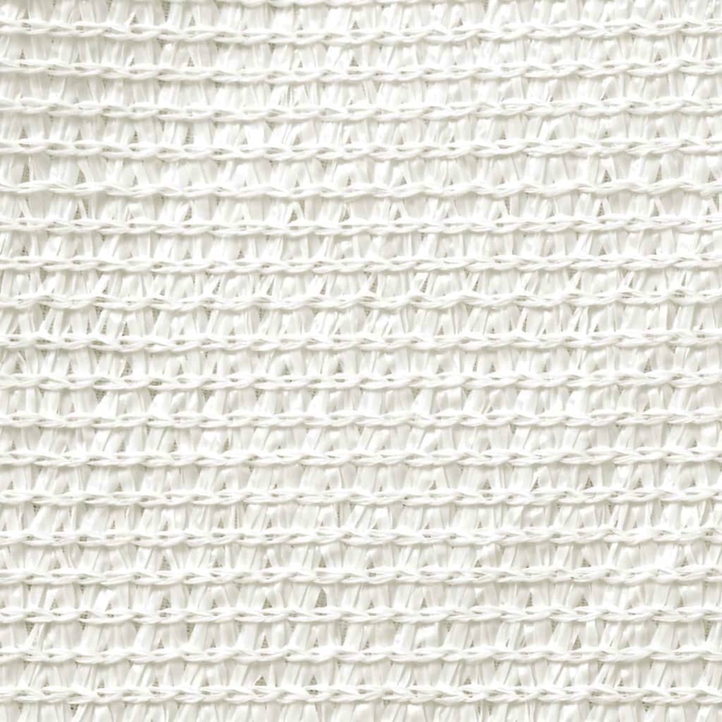 vidaXL Voile d'ombrage 160 g/m² Blanc 3x3 m PEHD