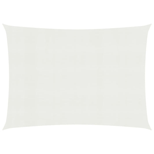 vidaXL Voile d'ombrage 160 g/m² Blanc 3,5x4,5 m PEHD