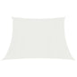 vidaXL Voile d'ombrage 160 g/m² Blanc 3/4x2 m PEHD