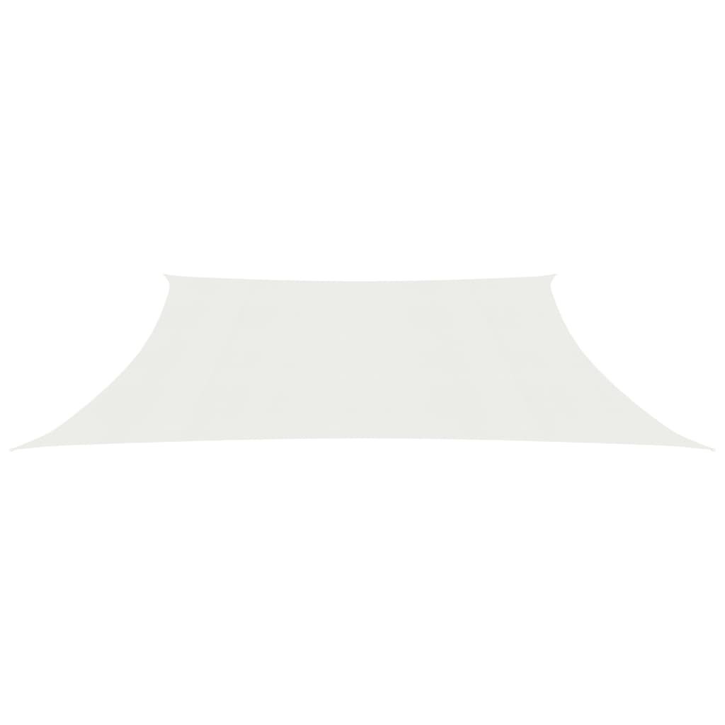 vidaXL Voile d'ombrage 160 g/m² Blanc 3/4x2 m PEHD