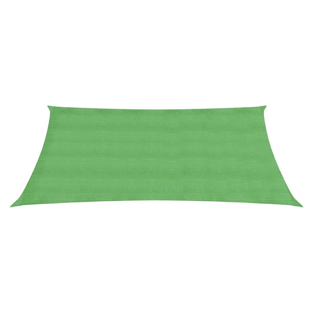 vidaXL Voile d'ombrage 160 g/m² Vert clair 3,5x4,5 m PEHD